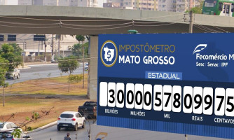 IMPOSTÔMETRO  Mato-grossenses já pagaram mais de R$ 30 bilhões em tributos no estado