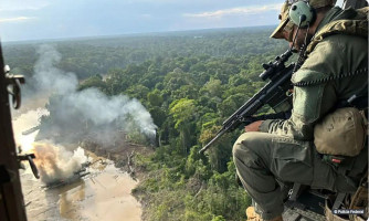 PF, Ibama e polícia colombiana desmobilizam garimpo na fronteira