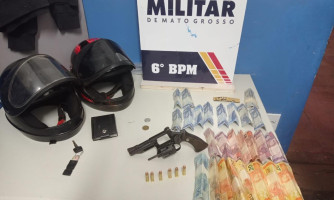 Adolescentes são apreendidos pela Polícia Militar com arma e munições em Cáceres