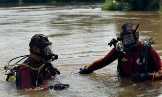 Bombeiros localizam corpo de homem que desapareceu no Alagado do Rio Teles Pires