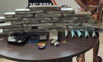 Polícia Militar prende homem com 24 tabletes de maconha em Nova Mutum