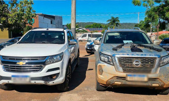 Gefron prende seis pessoas, apreende armas e recupera veículos roubados em MT