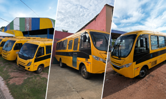 Vale de São Domingos reforça frota escolar e já soma cinco novos ônibus para transporte de estudantes