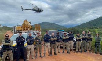 Aeronave do Ciopaer auxilia no combate ao garimpo ilegal do Sararé