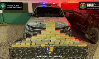 Droga avaliada em mais de R$ 800 mil é apreendida na fronteira