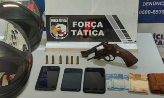 Em abordagem, Força Tática encontra revólver com membro de organização criminosa em Cáceres