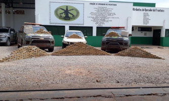 FRONTEIRA: Gefron apreende cerca de 550kg de pasta base avaliada em mais de R$ 10 milhões