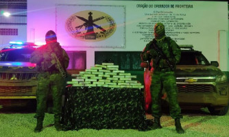 Gefron apreende carga de cocaína avaliada em R$ 2,8 milhões com adolescente em Vila Bela da Santíssima Trindade