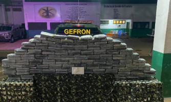 Gefron apreende mais de R$ 4 milhões em cloridrato de cocaína na fronteira com a Bolívia