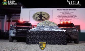 Gefron apreende R$ 1,5 milhão em cocaína na fronteira com a Bolívia