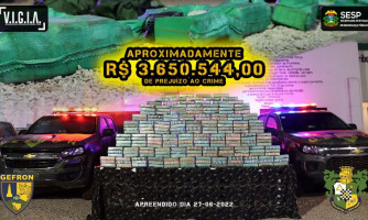 GEFRON: Pasta base de cocaína avaliada em mais de R$ 3.650.OOO,OO é apreendida na fronteira Brasil/Bolívia