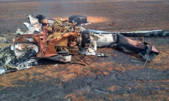 Helicóptero caí e explode em fazenda de MT