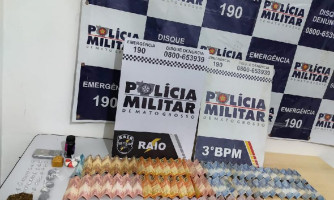 Homem é pego vendendo droga em ponto de espetinho no bairro Três Poderes