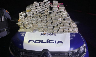 PM apreende 161 tabletes de maconha em Mato Grosso