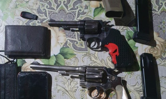 PM apreende adolescente, armas de fogo e munições em São José dos Quatro Marcos