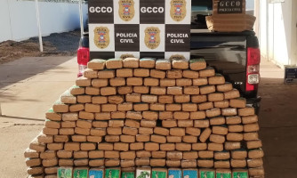 Polícia Civil apreende 210 tabletes de maconha em camionete na MT-010