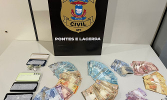 Polícia Civil apreende quase R$ 9 mil em casas usadas por traficante em Pontes e Lacerda