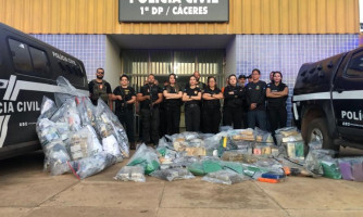 Polícia Civil incinera mais de meia tonelada de drogas apreendidas na Regional de Cáceres