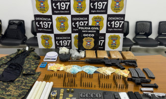 Polícia Civil prende traficante com arsenal de uso restrito em condomínio de Mato Grosso