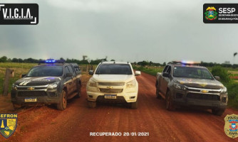 Policiais localizam camionete roubada próxima a assentamento em Vila Bela da Santíssima Trindade