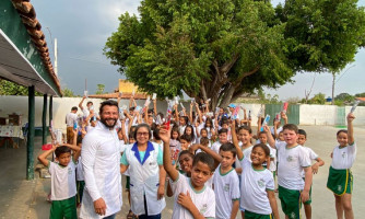 Programa Saúde na escola realiza entrega de kits de higiene bucal aos alunos da rede municipal de Vale de São Domingos