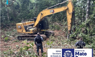 Sema e Força Tática flagram desmatamento ilegal durante fiscalização; infratores são multados em R$ 10 milhões