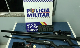 Suspeito de atirar em cachorro é preso em flagrante pela Polícia Militar