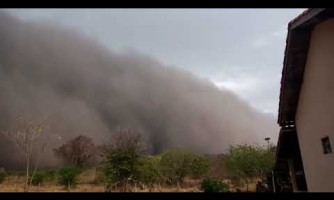 Tempestade de areia assusta moradores na divisa de MT com Bolívia