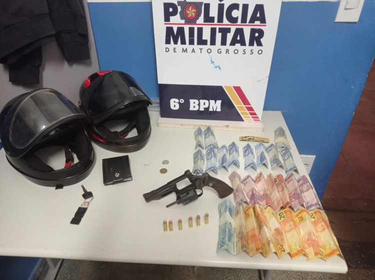Adolescentes são apreendidos pela Polícia Militar com arma e munições em Cáceres