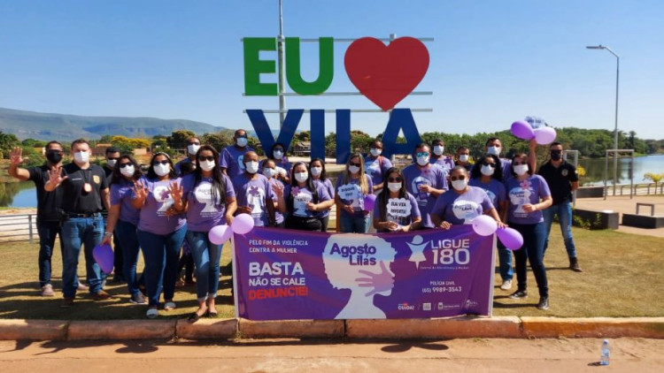 Ação de conscientização sobre violência doméstica marca Agosto Lilás em Vila Bela