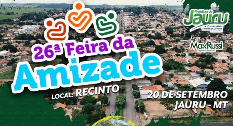 Prefeitura de Jauru divulga programação de eventos alusivos ao aniversário de 42 anos de emancipação política