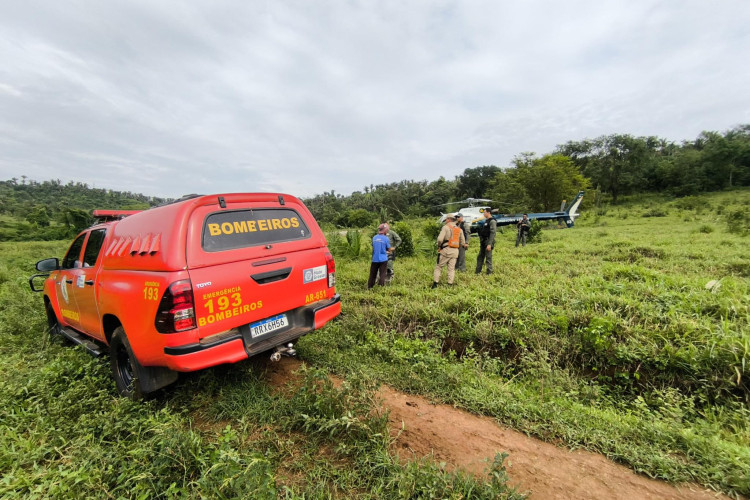 Bombeiros resgatam mulher que ficou seis dias perdida em área de mata em Jaciara