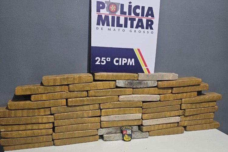 Carga de carne: Polícia Militar prende caminhoneiro por tráfico de drogas e apreende 45 tabletes de maconha