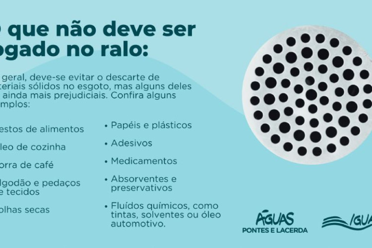Águas Pontes e Lacerda alerta: O que não deve ser jogado no ralo