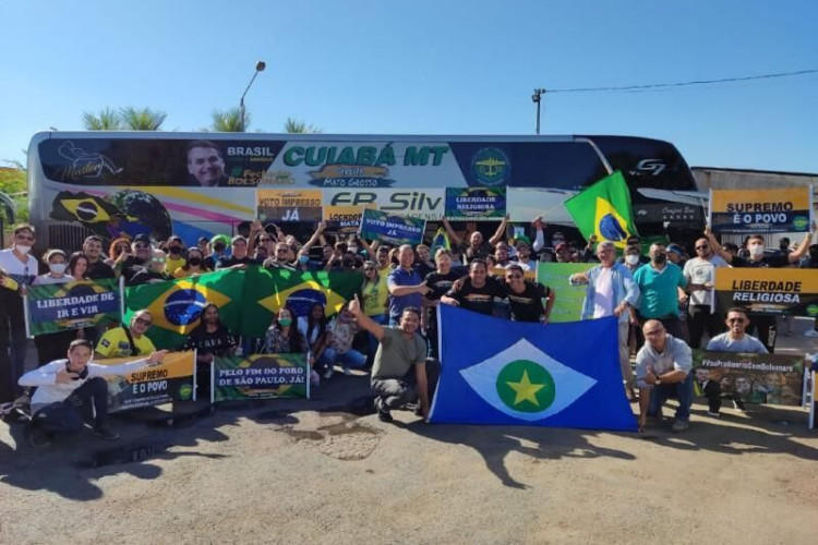Bolsonaristas organizam caravanas e mais de 10 mil de MT vão para ato em Brasília