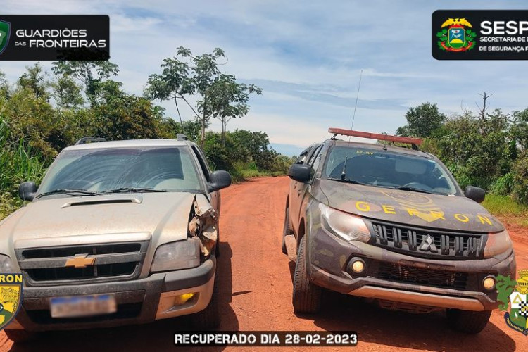 Caminhonete roubada em Jauru foi recuperada a caminho da Bolívia