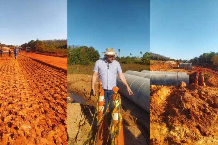 Deputado Moretto fiscaliza obra de pavimentação asfáltica na Estrada do Matão