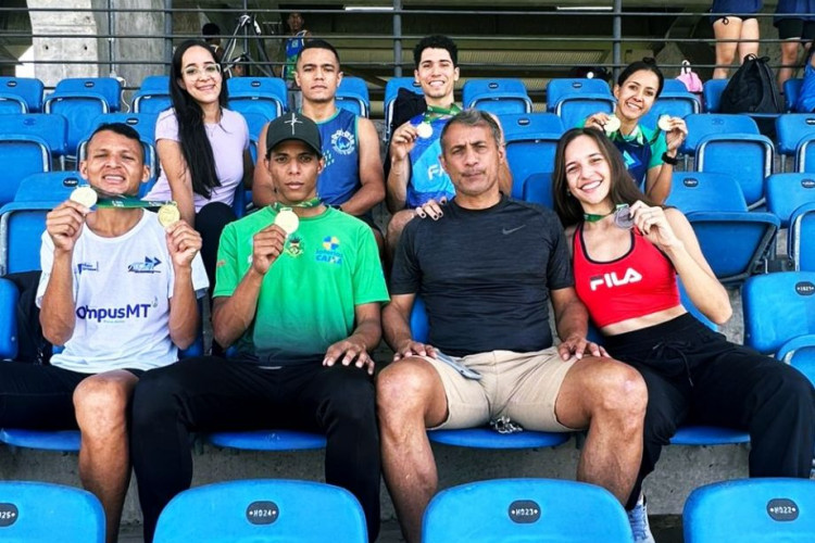 DESTAQUE: Atletas Lacerdenses participam do Campeonato Estadual Caixas de Atletismo Adulto em Cuiabá