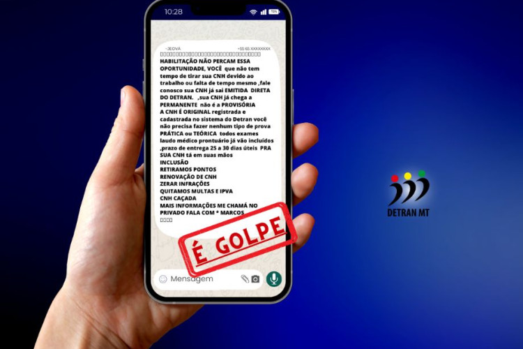 Detran-MT alerta sobre golpes envolvendo emissão de CNH e leilão de veículos