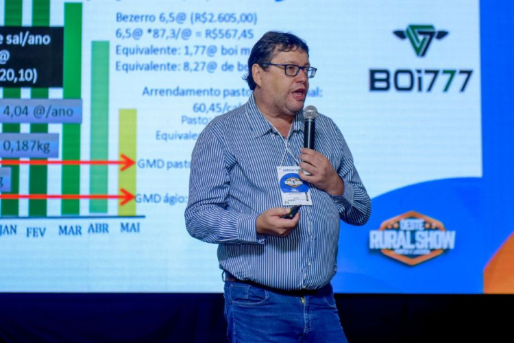 FEIRA AGROPECUÁRIA: “Quem não tiver planejamento está fora da pecuária”, alerta Flávio Resende na Oeste Rural Show