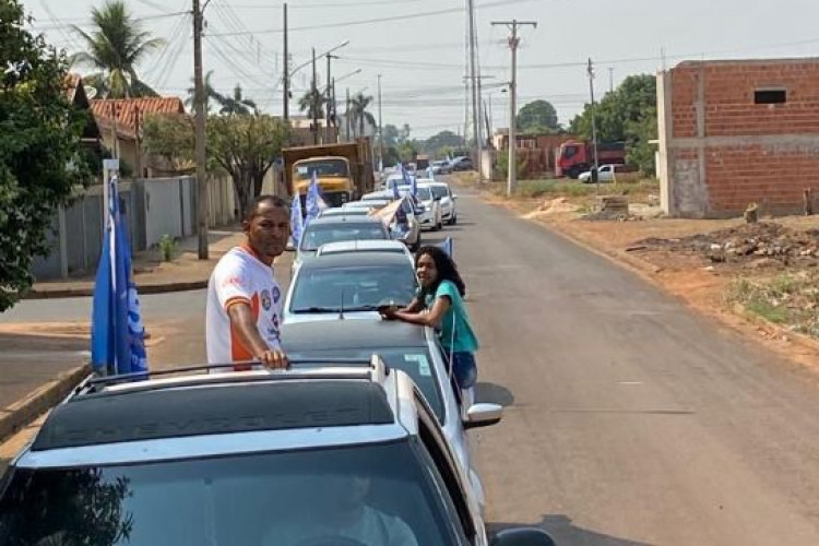 FORÇA: Irajá Lacerda é recebido em Nova Olímpia com mais de 150 carros em carreata