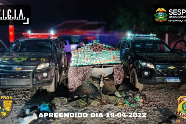 FRONTEIRA: Droga avaliada em mais de R$ 2 milhões é aprendida no Rio Paraguai