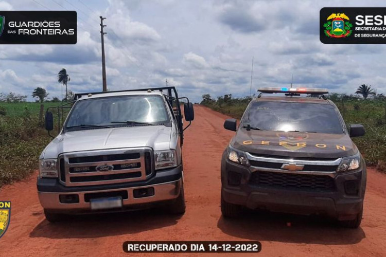 Fronteira: F-350 furtada em Tangará é recuperada a caminho da Bolívia