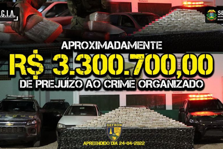 Gefron apreende droga avaliada em mais de R$ 3 milhões na zona rural de Jauru-MT; veja o vídeo