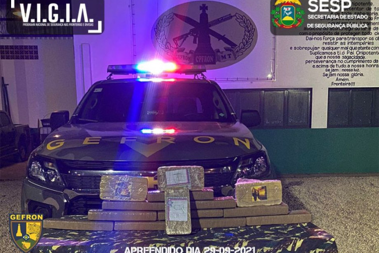 Gefron tira de circulação droga avaliada em mais de R$ 100 mil na fronteira; veja o vídeo