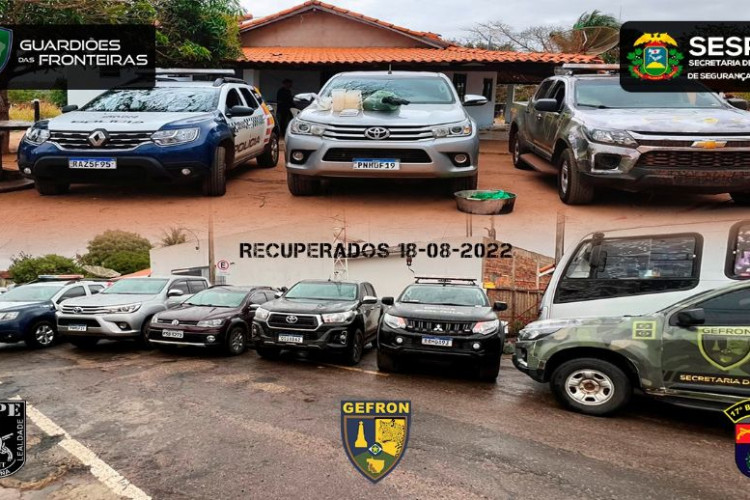 Operação integrada: 03 Veículos recuperados e 14 kg de drogas apreendidas