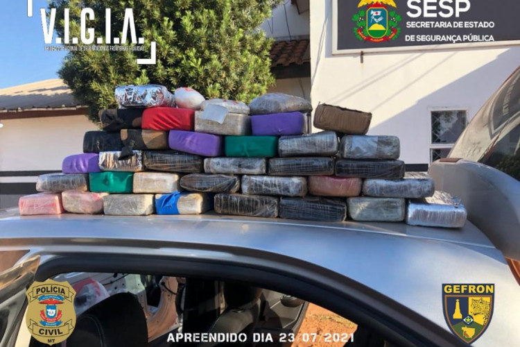 Operação na fronteira tira de circulação 35 kg de drogas; prejuízo ao Crime de R$ 700.000,00