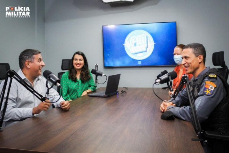 PMMT inaugura primeiro estúdio de podcast das Forças de Segurança de Mato Grosso