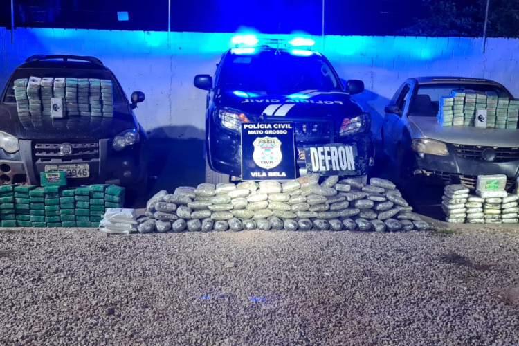 Polícia Civil apreende quase 370 tabletes de droga em Vila Bela da Santíssima Trindade