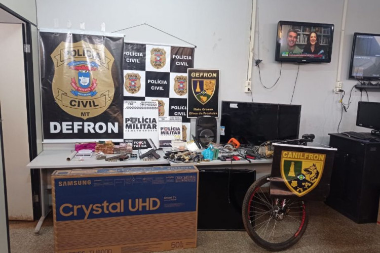 Policiais civis e militares deflagram operação contra ações criminosa na região de fronteira